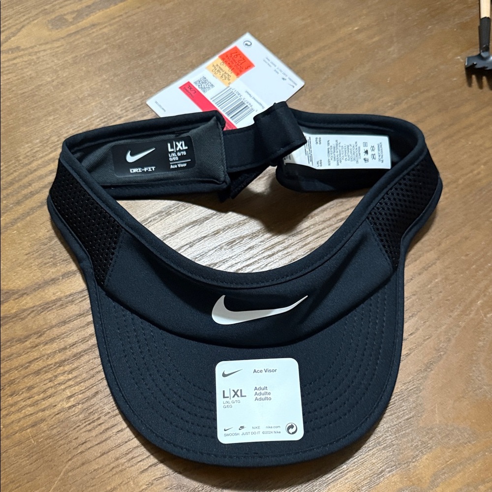 Nike Black Sports Visor